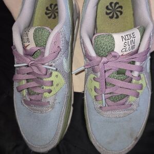 Nike Sun Club Sneakers - Light Blue, Green, and Purple